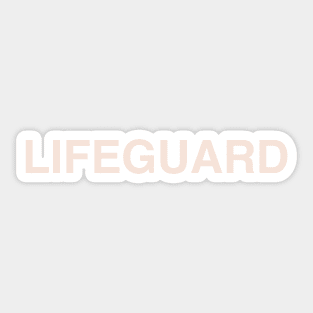 Lifeguard essentials Sticker